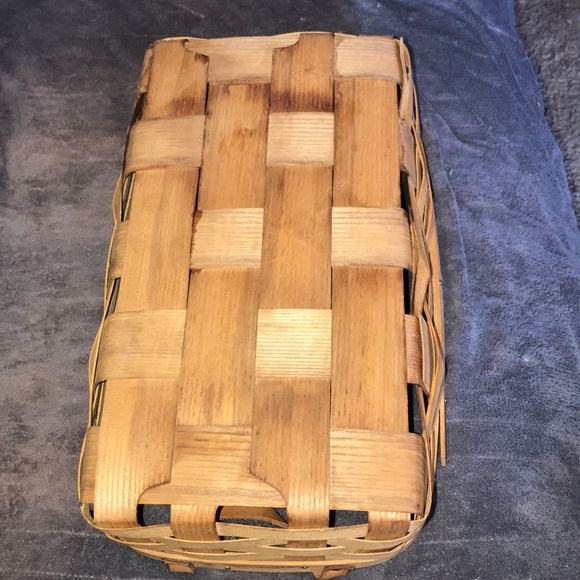 Peterboro rectangular basket 🧺 vintage damaged 💕 - Picture 4 of 4
